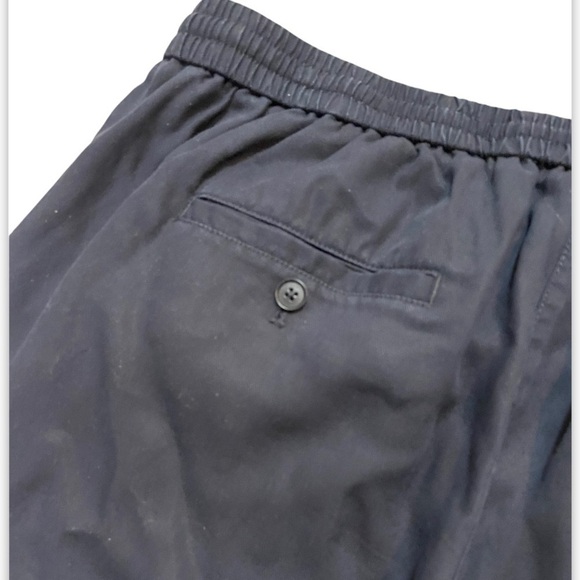 Talbots Plus Size 1X Easy Drawstring Navy Blue Pants 100% Lyocell - Picture 4 of 8